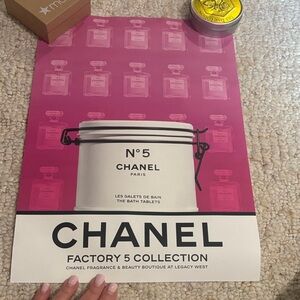CHANEL Factory 5 Poster - Pink and White